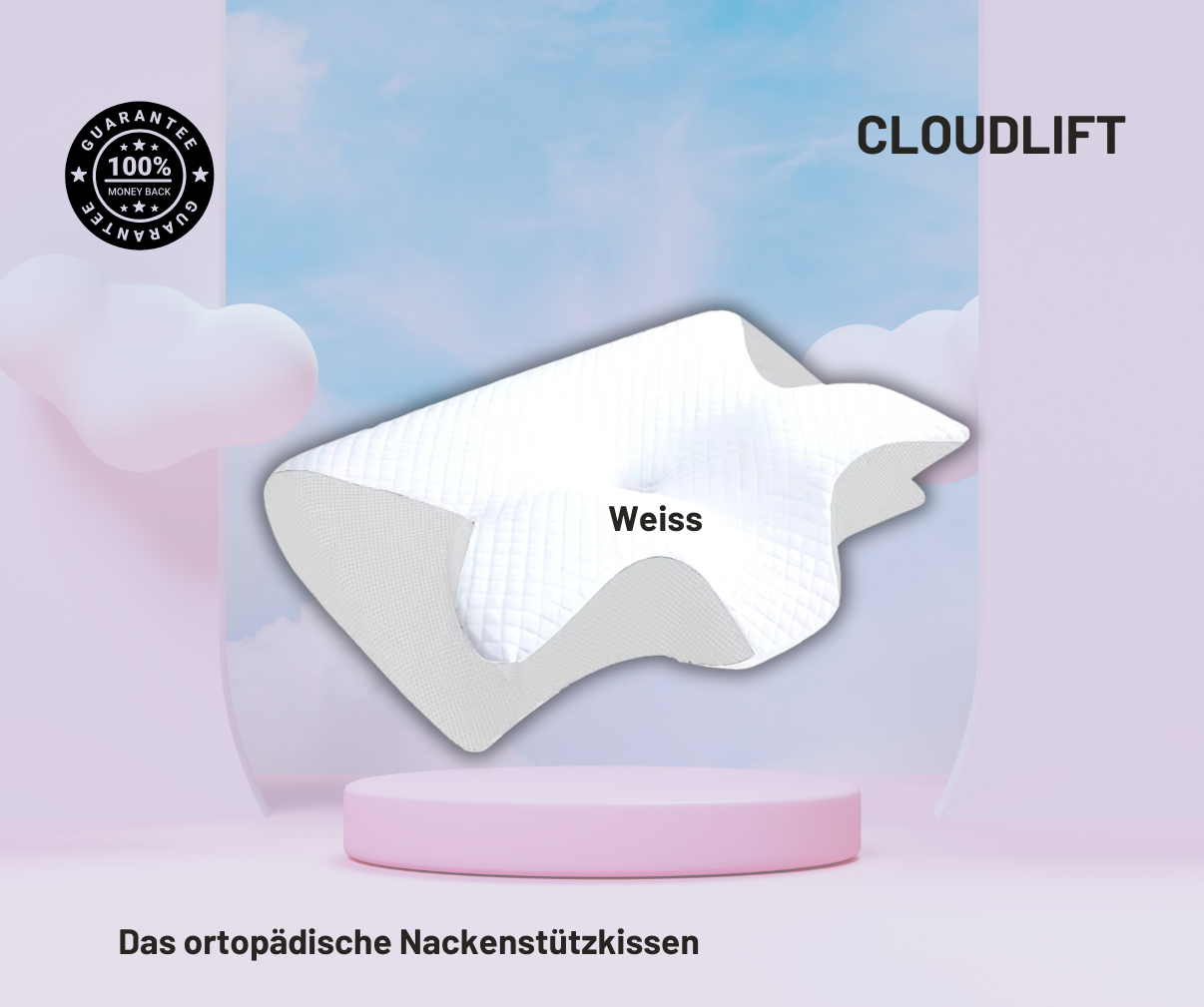 CloudLift- Das ortopädische Nackenstützkissen